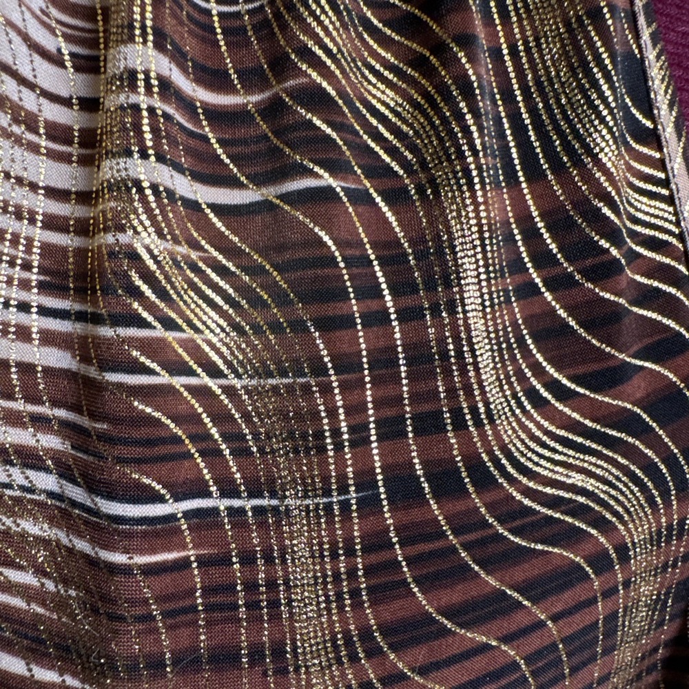 NWT Seven Islands Sleeveless maxi dress Womens S Brown Gold Animal Print Resort - Picture 4 of 16